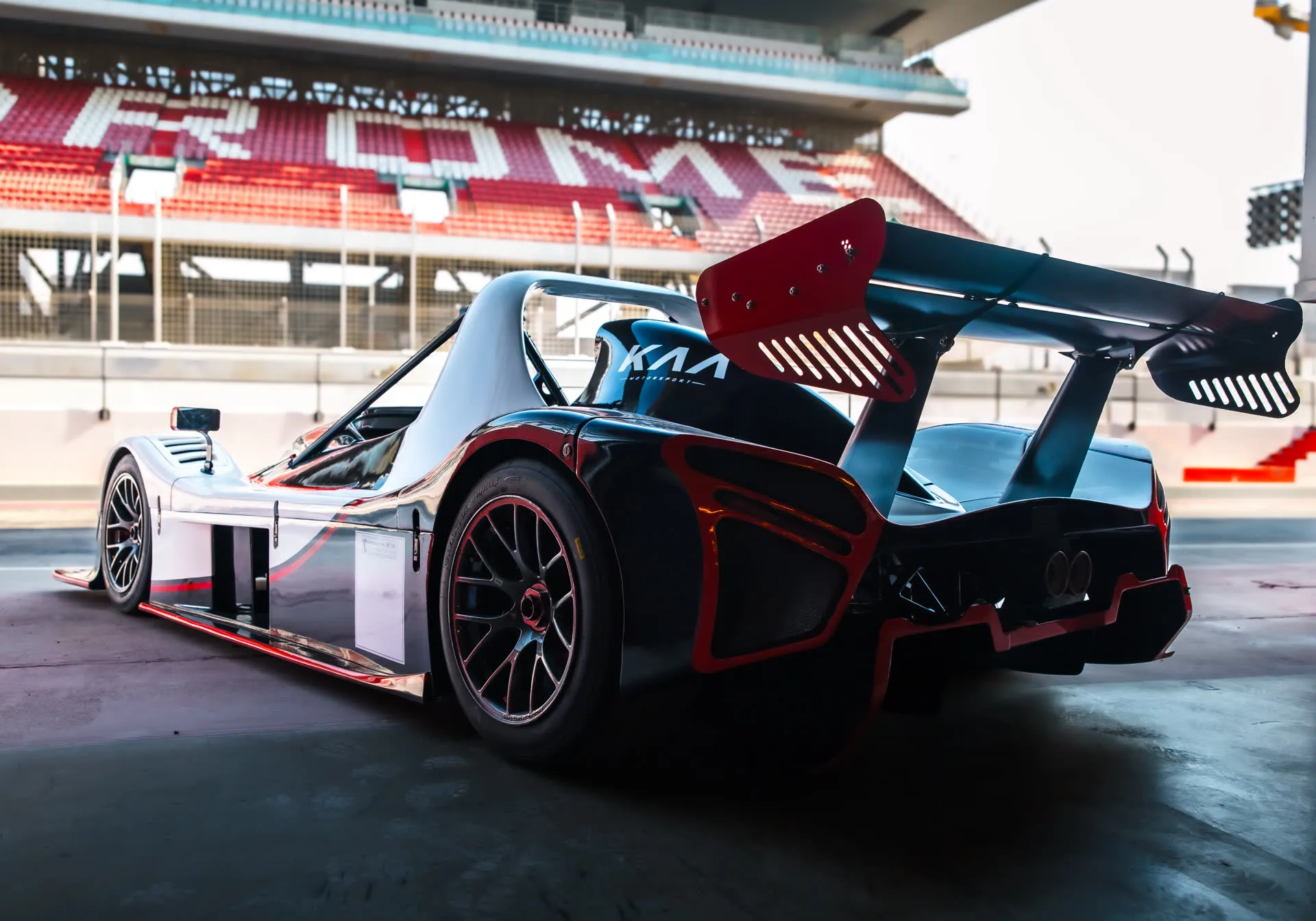 Race car on track